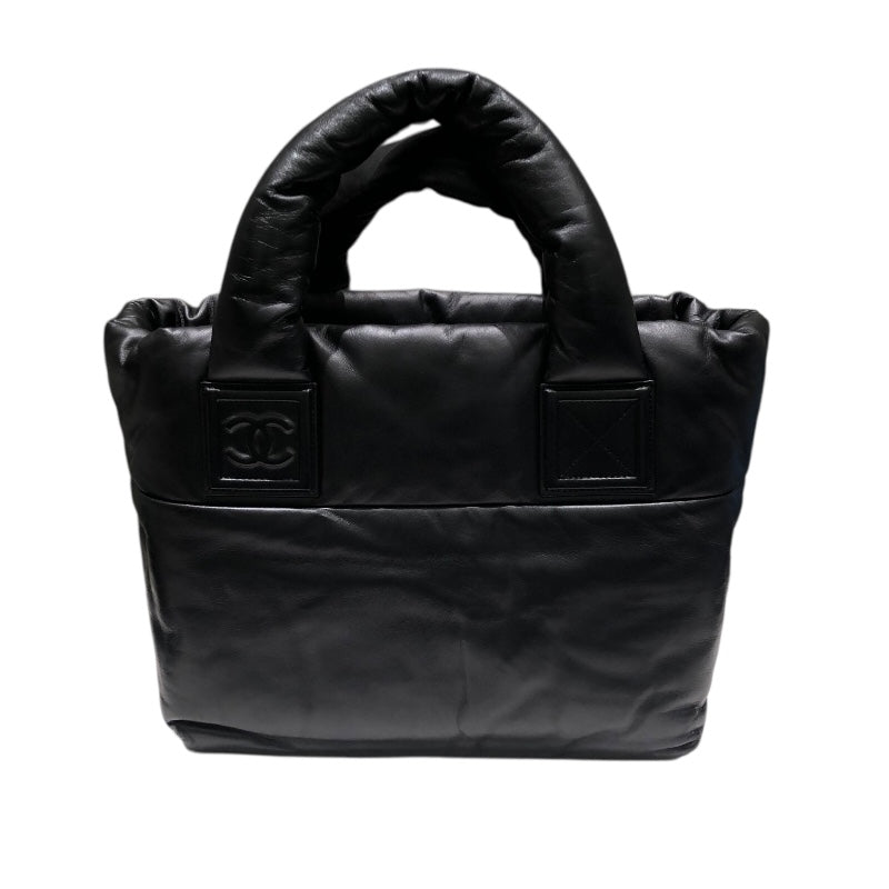 シャネル CHANEL コココクーントートPM A47108 ブラック レザー レディース ハンドバッグ