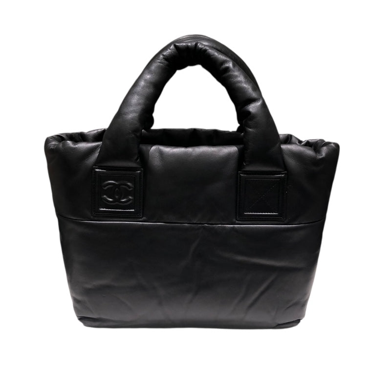 シャネル CHANEL コココクーントートPM A47108 ブラック レザー レディース ハンドバッグ