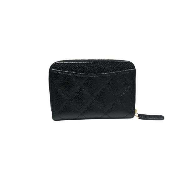シャネル CHANEL マトラッセクラシックジップコインパース AP0216 ブラック GD金具 キャビアスキン レディース コインケース