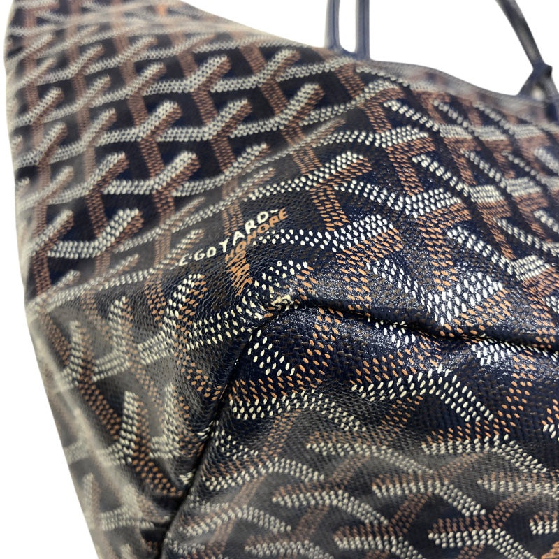 ゴヤール GOYARD サンルイPM ネイビー コーティングキャンバス レディース トートバッグ