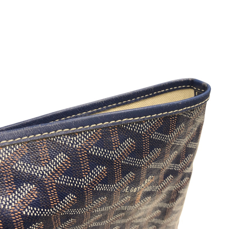 ゴヤール GOYARD サンルイPM ネイビー コーティングキャンバス レディース トートバッグ