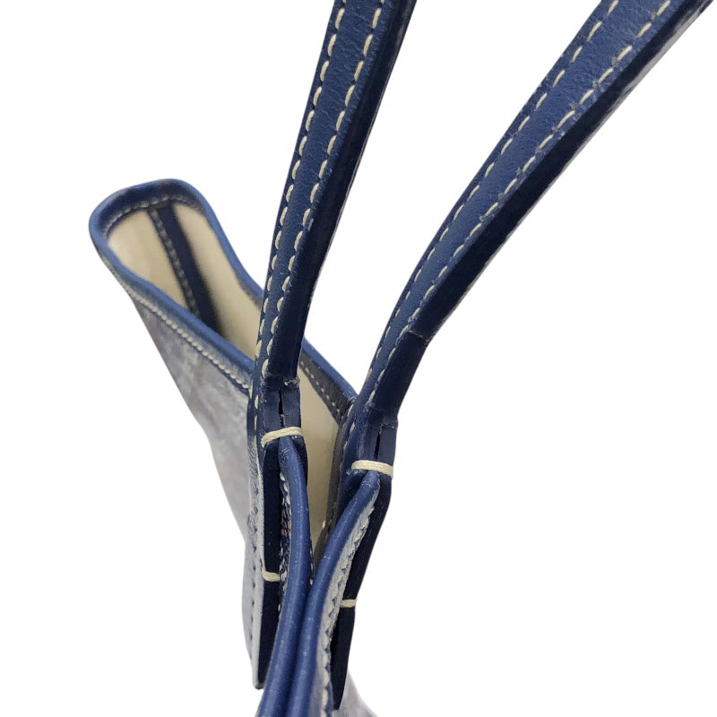 ゴヤール GOYARD サンルイPM ネイビー コーティングキャンバス レディース トートバッグ