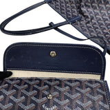 ゴヤール GOYARD サンルイPM ネイビー コーティングキャンバス レディース トートバッグ
