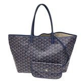 ゴヤール GOYARD サンルイPM ネイビー コーティングキャンバス レディース トートバッグ