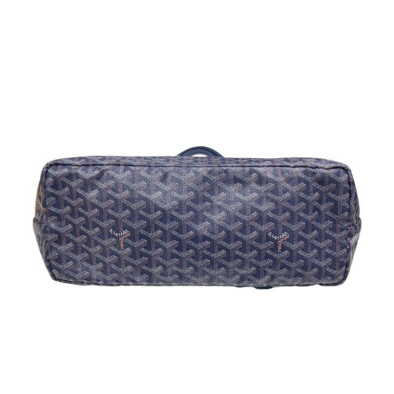 ゴヤール GOYARD サンルイPM ネイビー コーティングキャンバス レディース トートバッグ