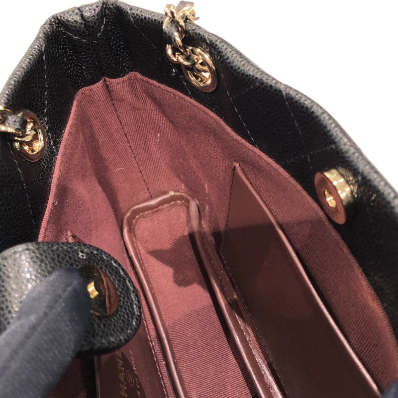 シャネル CHANEL マトラッセクラシックチェーンクラッチ AP4423 ブラック キャビアスキン レディース ハンドバッグ