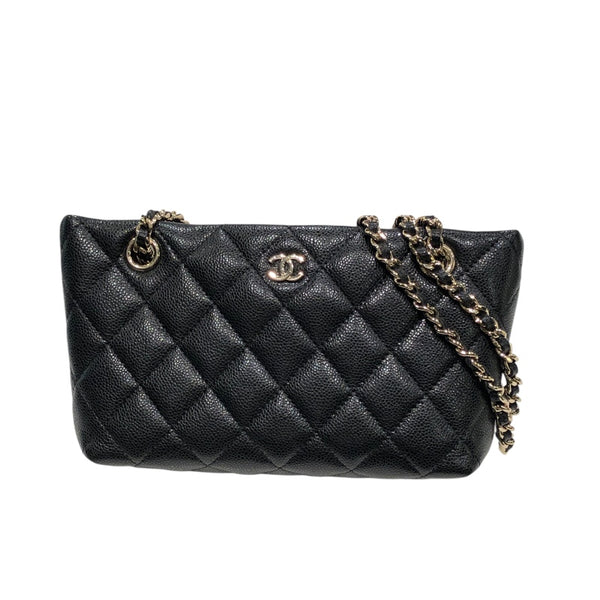 シャネル CHANEL マトラッセクラシックチェーンクラッチ AP4423 ブラック キャビアスキン レディース ハンドバッグ