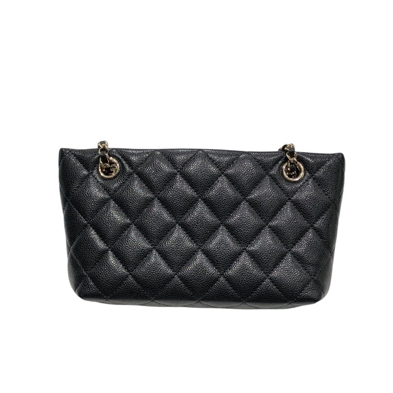 シャネル CHANEL マトラッセクラシックチェーンクラッチ AP4423 ブラック キャビアスキン レディース ハンドバッグ