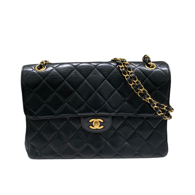 シャネル CHANEL デカマトラッセ30　ダブルフェイス ラム レディース ショルダーバッグ