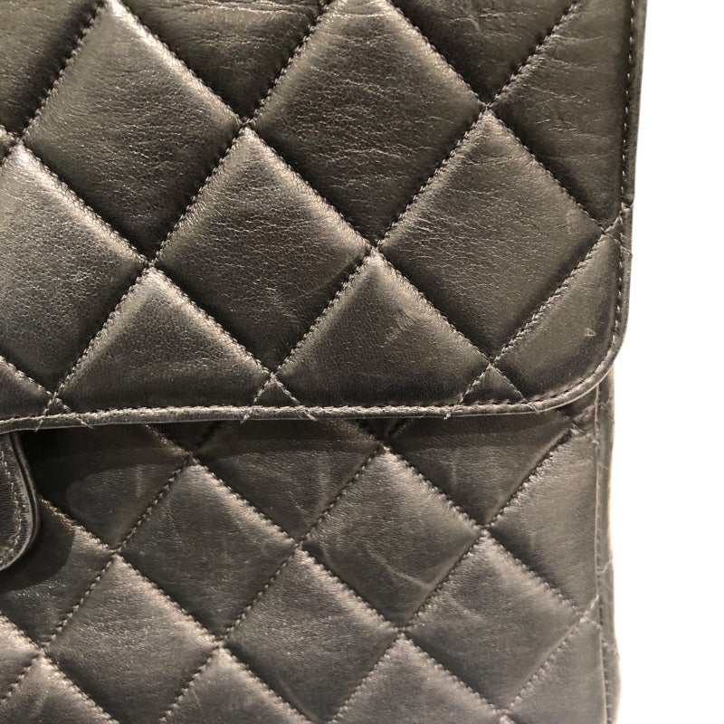 シャネル CHANEL デカマトラッセ30　ダブルフェイス ラム レディース ショルダーバッグ