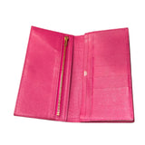 エルメス HERMES ベアンスフレ C刻 ローズシェヘラザード アリゲーター レディース 長財布