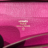 エルメス HERMES ベアンスフレ C刻 ローズシェヘラザード アリゲーター レディース 長財布