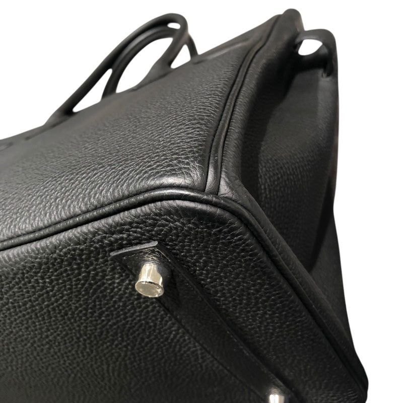 エルメス HERMES バーキン30 U刻 ブラック　シルバー金具 トゴ ユニセックス ハンドバッグ