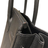 エルメス HERMES バーキン30 U刻 ブラック　シルバー金具 トゴ ユニセックス ハンドバッグ