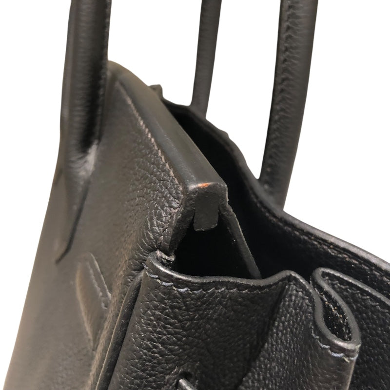 エルメス HERMES バーキン30 U刻 ブラック　シルバー金具 トゴ ユニセックス ハンドバッグ