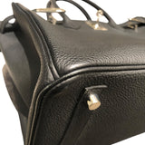 エルメス HERMES バーキン30 U刻 ブラック　シルバー金具 トゴ ユニセックス ハンドバッグ