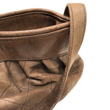 シャネル CHANEL マトラッセワンショルダー ブラウン ラム レディース ショルダーバッグ