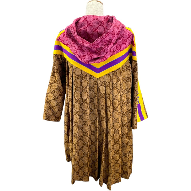 GUCCI / グッチ | 2020AW | フローラル裏地 GG ラメ ウール オーバーサイズ カーディガン | S | マルチカラー | レディース GGコットンラメ ファブリック カーディガン ・ブルー/ゴールド