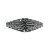 プラダ PRADA トライアングルロゴワンショルダー ブラック/クリスタル クリスタル/レザー レディース ショルダーバッグ