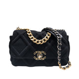 シャネル CHANEL CHANEL19 フラップバッグ AS1160 ブラック コットン　 レディース ショルダーバッグ