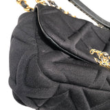 シャネル CHANEL CHANEL19 フラップバッグ AS1160 ブラック コットン　 レディース ショルダーバッグ