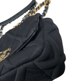 シャネル CHANEL CHANEL19 フラップバッグ AS1160 ブラック コットン　 レディース ショルダーバッグ