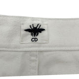 クリスチャン・ディオール Christian Dior MISS DIOR ペイントワイドデニムパンツ 452P04A3387 ホワイト コットン レディース デニムパンツ