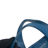 シャネル CHANEL 2WAYチェーントート A66709 ターコイズブルー フェルト・レザー レディース トートバッグ