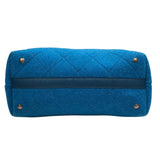 シャネル CHANEL 2WAYチェーントート A66709 ターコイズブルー フェルト・レザー レディース トートバッグ