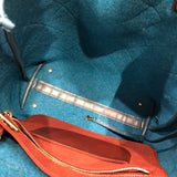 シャネル CHANEL 2WAYチェーントート A66709 ターコイズブルー フェルト・レザー レディース トートバッグ