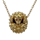 ブシュロン BOUCHERON エリソン ルビーブラックダイヤ ネックレス ピンクゴールド 750 ジュエリー