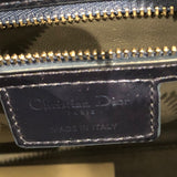 クリスチャン・ディオール Christian Dior レディディオールミディアム ブルー パテント レディース ハンドバッグ