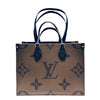 ルイ・ヴィトン LOUIS VUITTON オンザゴーMM M45321 ブラウン モノグラム・ジャイアント・リバース レディース トートバッグ