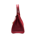 エルメス HERMES バーキン30 □D刻 ルージュヴィフ クシュベル レディース ハンドバッグ