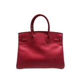エルメス HERMES バーキン30 □D刻 ルージュヴィフ クシュベル レディース ハンドバッグ