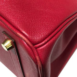 エルメス HERMES バーキン30 □D刻 ルージュヴィフ クシュベル レディース ハンドバッグ