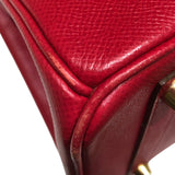 エルメス HERMES バーキン30 □D刻 ルージュヴィフ クシュベル レディース ハンドバッグ