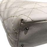 シャネル CHANEL オンザロードトートバッグ A48019 アイボリーシルバー金具 カーフ レディース トートバッグ