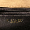シャネル CHANEL キルティングチェーンショルダーバッグ アイボリーゴールド金具 コットン/エナメル レディース ショルダーバッグ