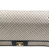 シャネル CHANEL キルティングチェーンショルダーバッグ アイボリーゴールド金具 コットン/エナメル レディース ショルダーバッグ
