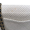 シャネル CHANEL キルティングチェーンショルダーバッグ アイボリーゴールド金具 コットン/エナメル レディース ショルダーバッグ