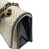 シャネル CHANEL キルティングチェーンショルダーバッグ アイボリーゴールド金具 コットン/エナメル レディース ショルダーバッグ