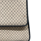 シャネル CHANEL キルティングチェーンショルダーバッグ アイボリーゴールド金具 コットン/エナメル レディース ショルダーバッグ