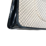 シャネル CHANEL キルティングチェーンショルダーバッグ アイボリーゴールド金具 コットン/エナメル レディース ショルダーバッグ