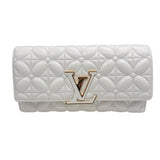 ルイ・ヴィトン LOUIS VUITTON ポルトフォイユ・カプシーヌ M63801 ホワイト モノグラム・フラワー レディース 長財布