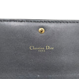 クリスチャン・ディオール Christian Dior ジャディオールチェーンウォレット S3003CVXS ブラックゴールド金具 レザー レディース ウォレットチェーン