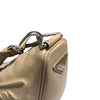 プラダ PRADA トライアングルロゴショルダー 1BH190 ベージュ シルバー金具 レザー ユニセックス ショルダーバッグ