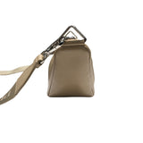 プラダ PRADA トライアングルロゴショルダー 1BH190 ベージュ シルバー金具 レザー ユニセックス ショルダーバッグ