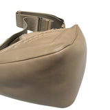 プラダ PRADA トライアングルロゴショルダー 1BH190 ベージュ シルバー金具 レザー ユニセックス ショルダーバッグ