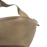 プラダ PRADA トライアングルロゴショルダー 1BH190 ベージュ シルバー金具 レザー ユニセックス ショルダーバッグ